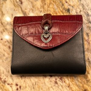 Brighton Black and Red Wallet